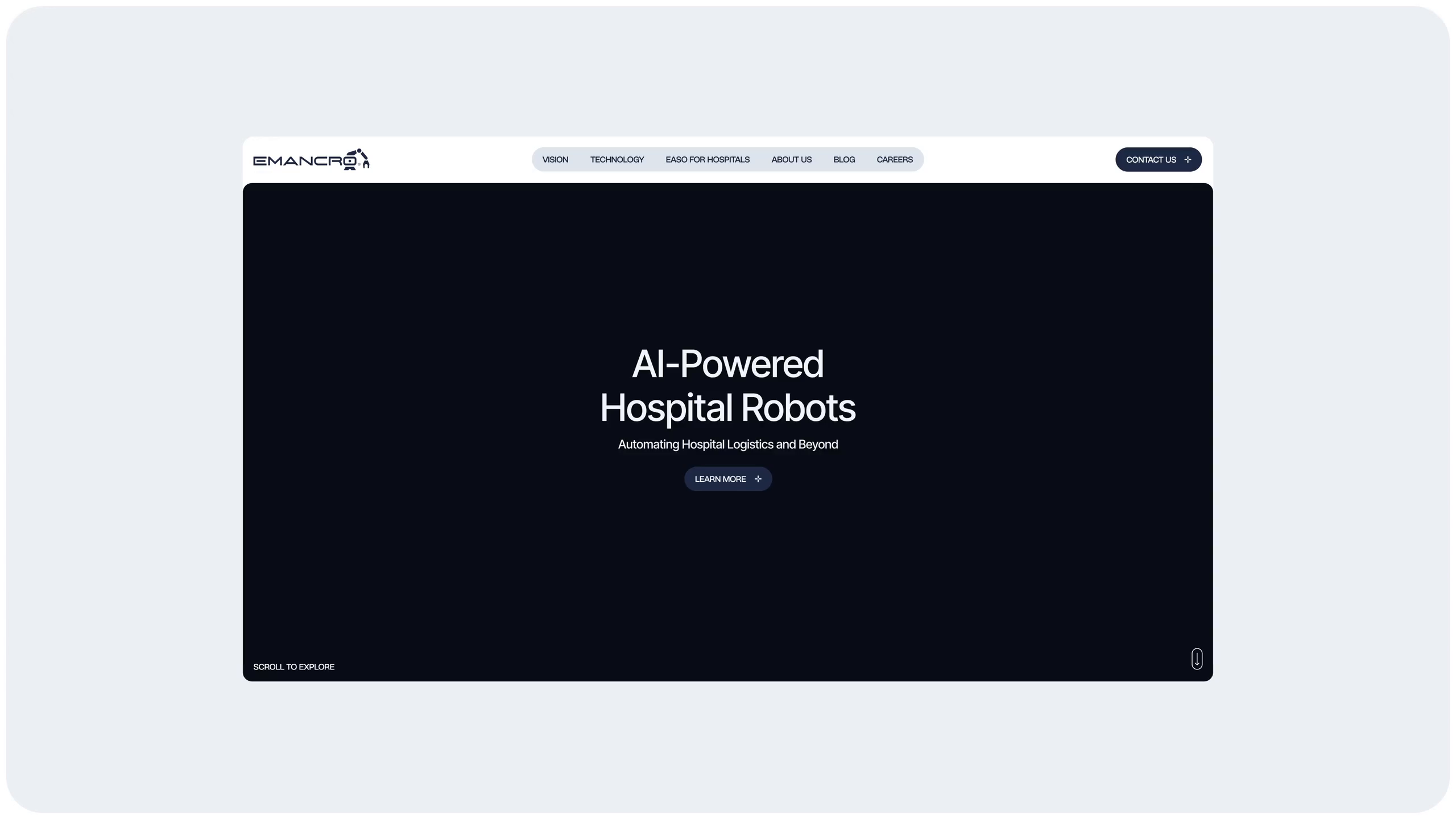 AI Robotics Website Design & Webflow | Emancro