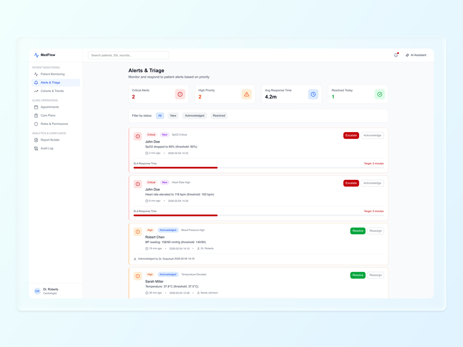 HealthTech Web Platform