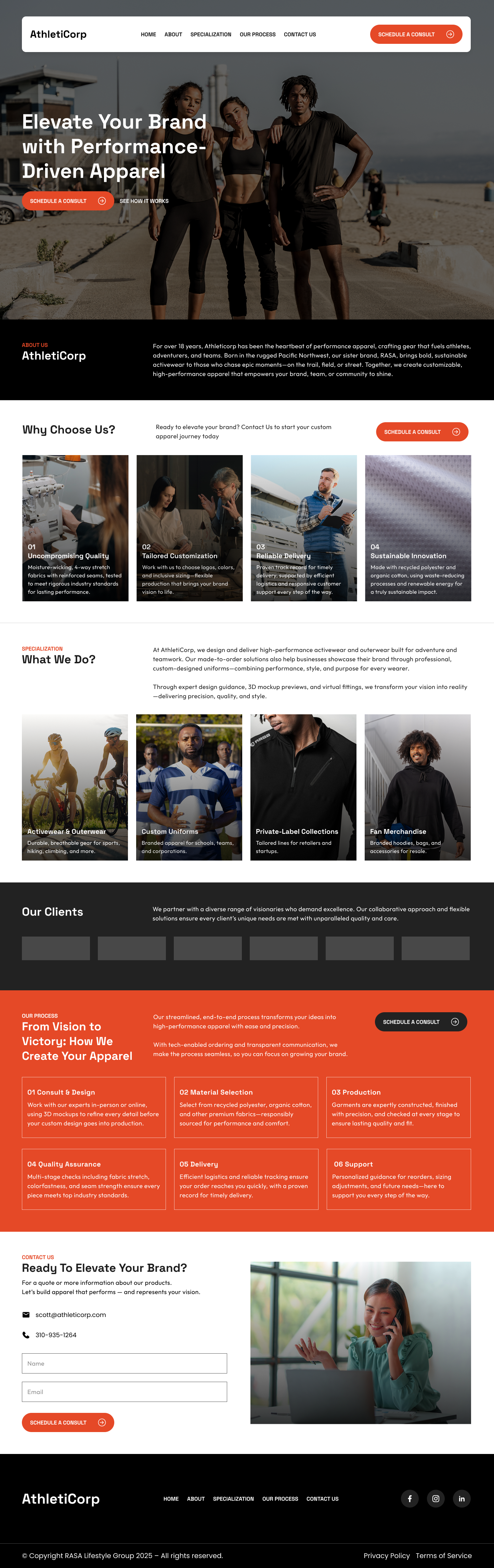 AthletiCorp - Built for Champions, Designed for Conversions