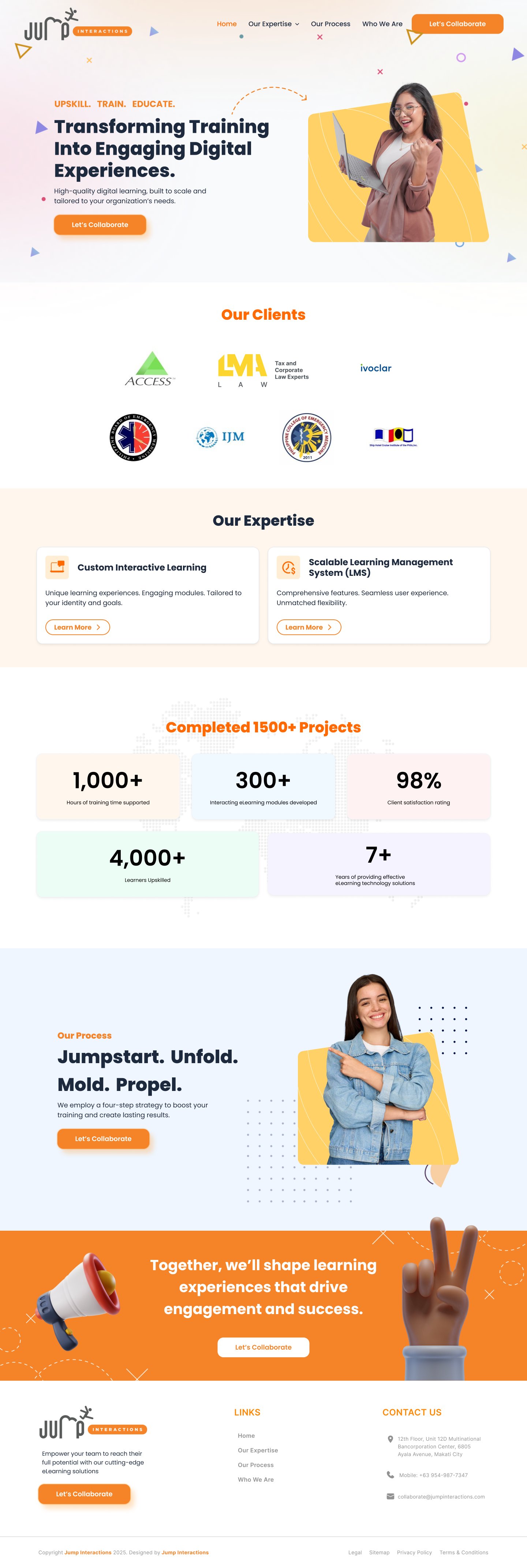 JUMP INTERACTIONS -
Where energy meets enterprise eLearning