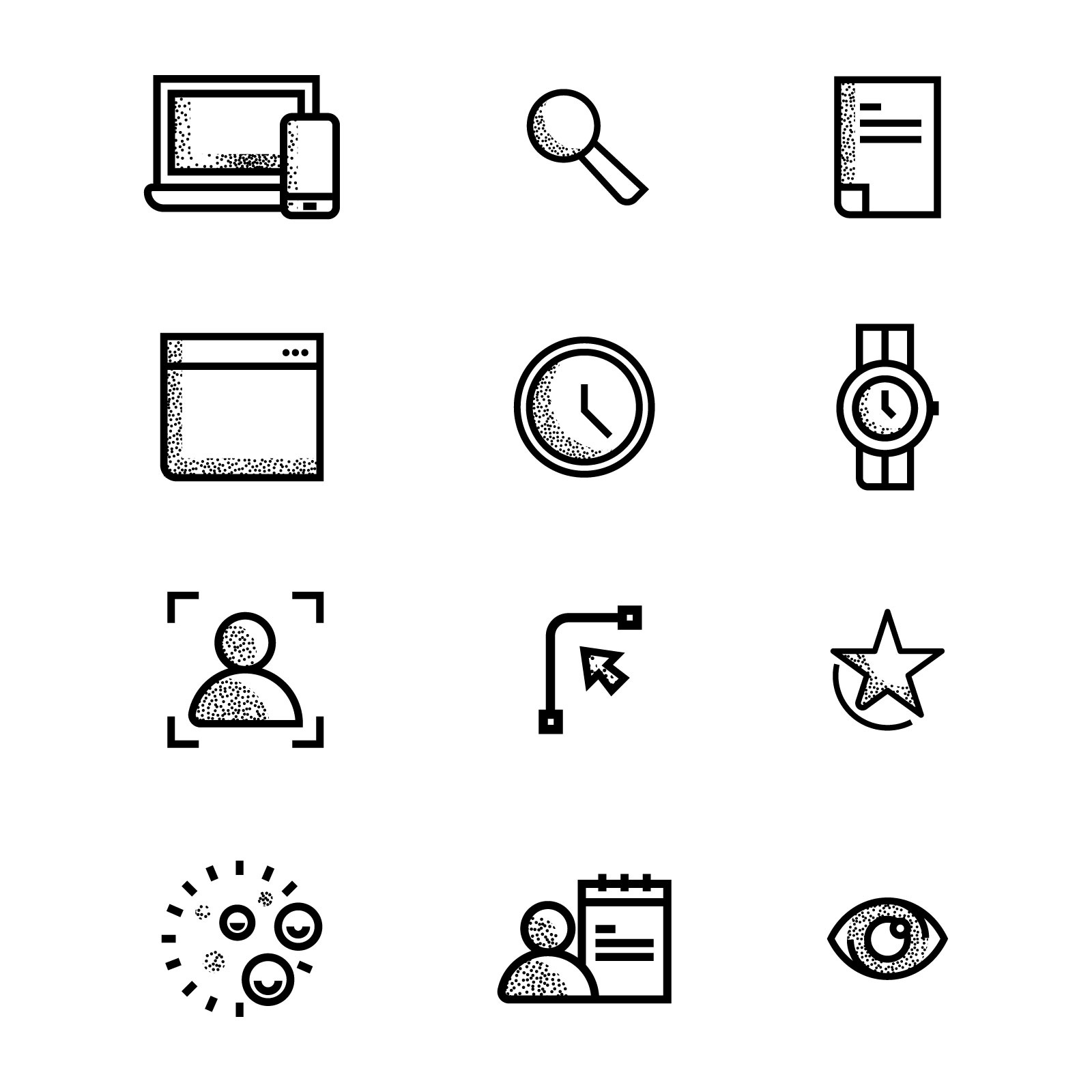 UI Iconography graphic design iconography impact phone social media ui watch web website