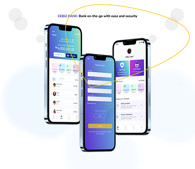 CEBIZ FINANCE APP e banking online banking product design ui ux