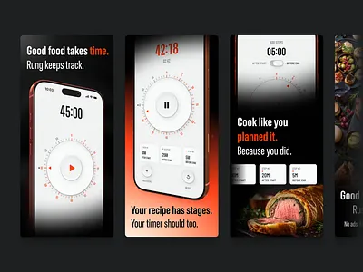 Rung - Kitchen Timer App Store Previews app store app store preview baking app baking timer cook timer cooking app cooking timer culinary app dieter rams food app ios kitchen timer ios timer iphone timer iphone timer app kitchen timer multi step timer time tracking timer app utility app