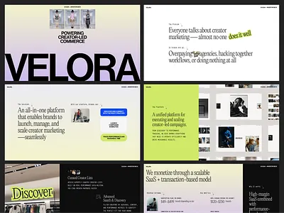 Bold & Expressive Editorial Pitch Deck accent color b2b b2c bold design branding creative direction design system editorial design marketing platform pitch deck presentation design product startup typography ui ui inspiration ux visual identity