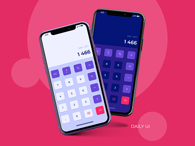 Calculator - Daily UI #004 004 app calculator challenge clean dailyui dailyui004 design minimal ui