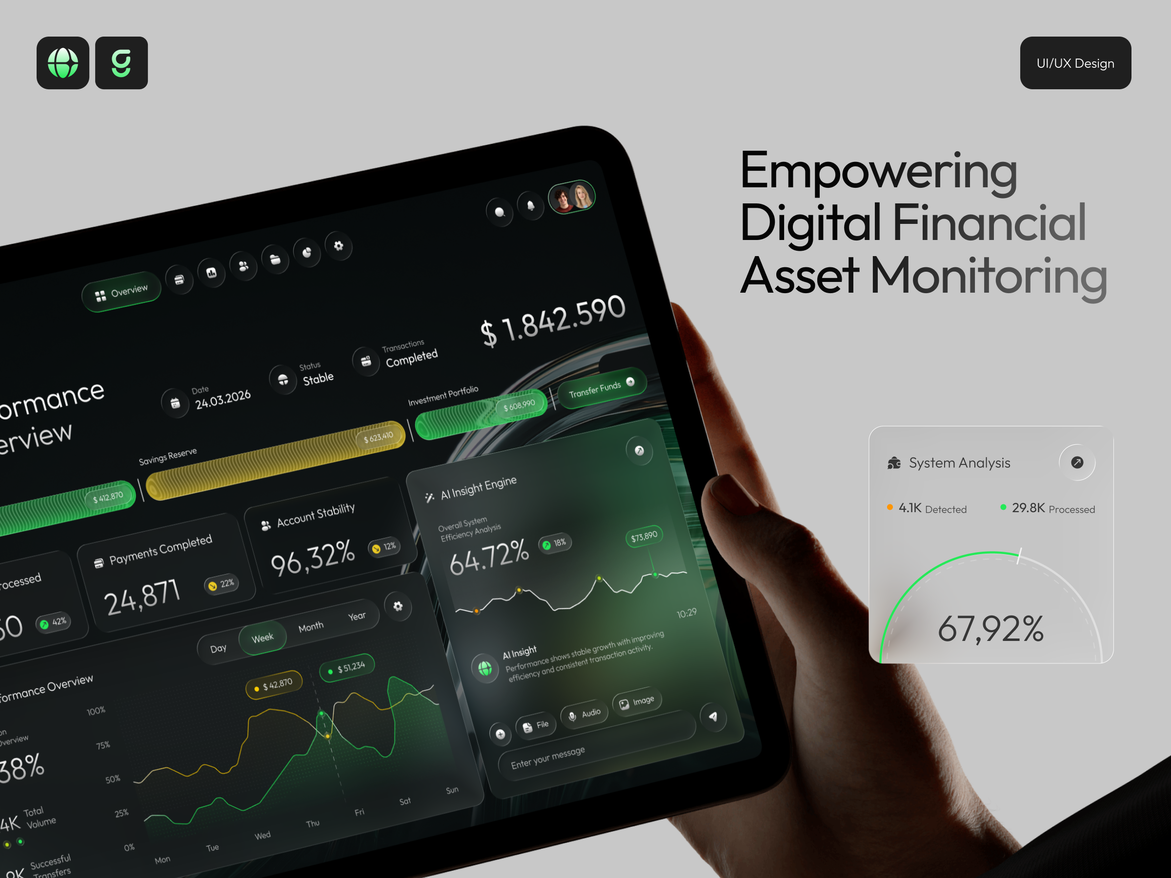 Cryon | Empowering Digital Financial Asset Monitoring app analytics dashboard b2b saas app finance app finance application finance ui design finance uiux finance ux design financial app financial application financial ui design financial uiux financial ux design fintech app fintech application fintech ui design fintech uiux fintech ux design kpi app wealth management uiux