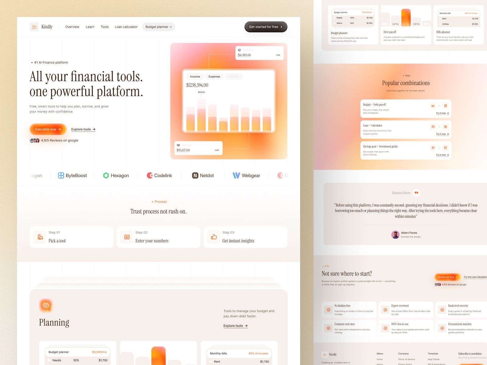 Kindly – Finance Platform Website Redesign admin dashboard app landing page budget planner saas finance dashboard landing page product design product landing page saas saas app saas builder saas landing page saas redesign saas web saas website redesign sales software web app web design website design website redesign