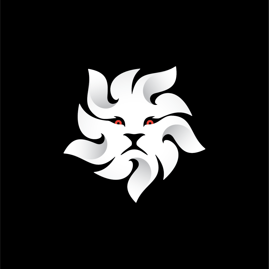 Shuriken Lion Logo abstract animal branding changes combine design eyes graphic design hunt illustration leadership lion logo powerful shuriken strong vector