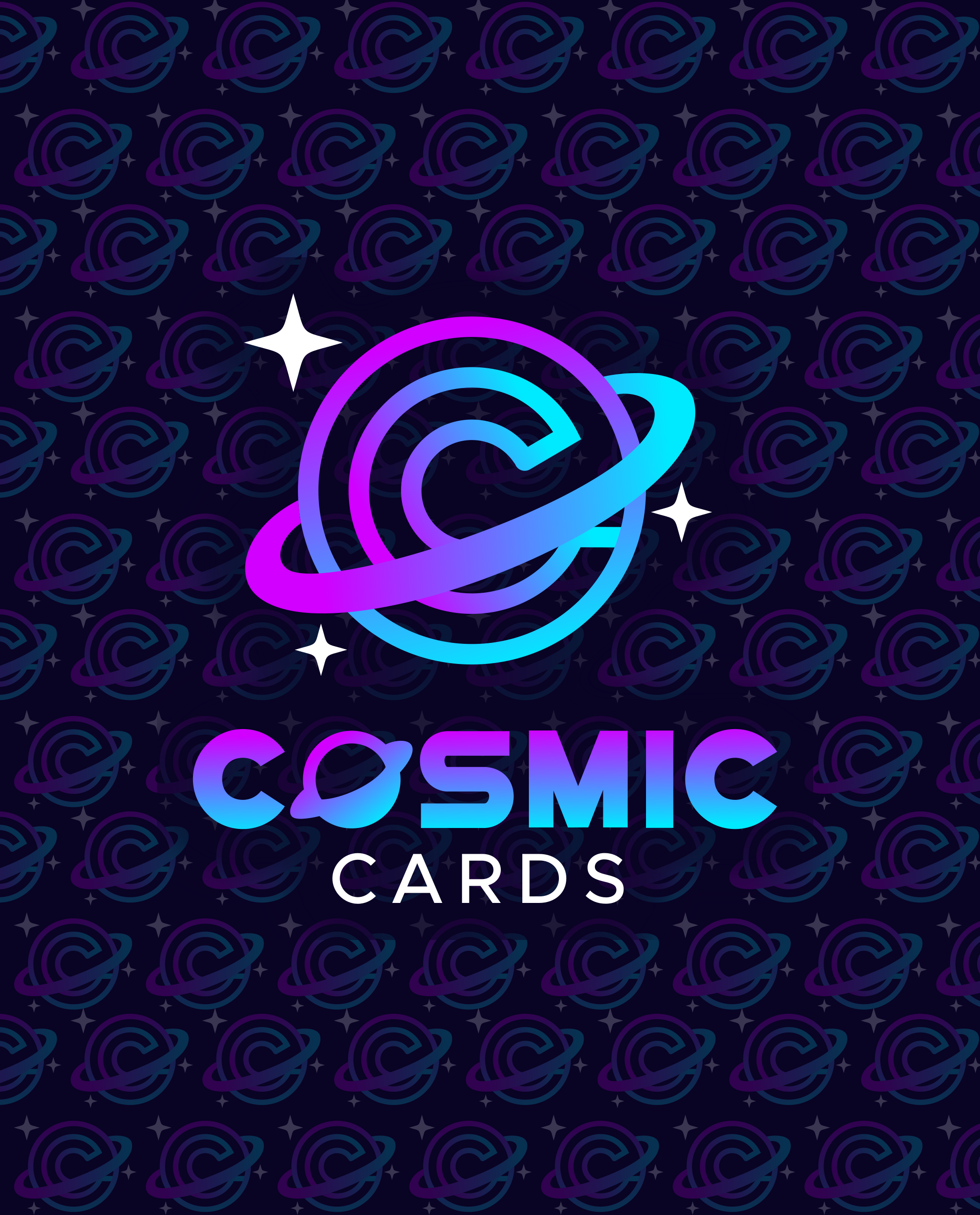 Logo Design for Cosmic Cards branding cards collectibles commission cosmic design digital art freelance work graphic design graphic designer logo logo design logo design branding logo designer vector