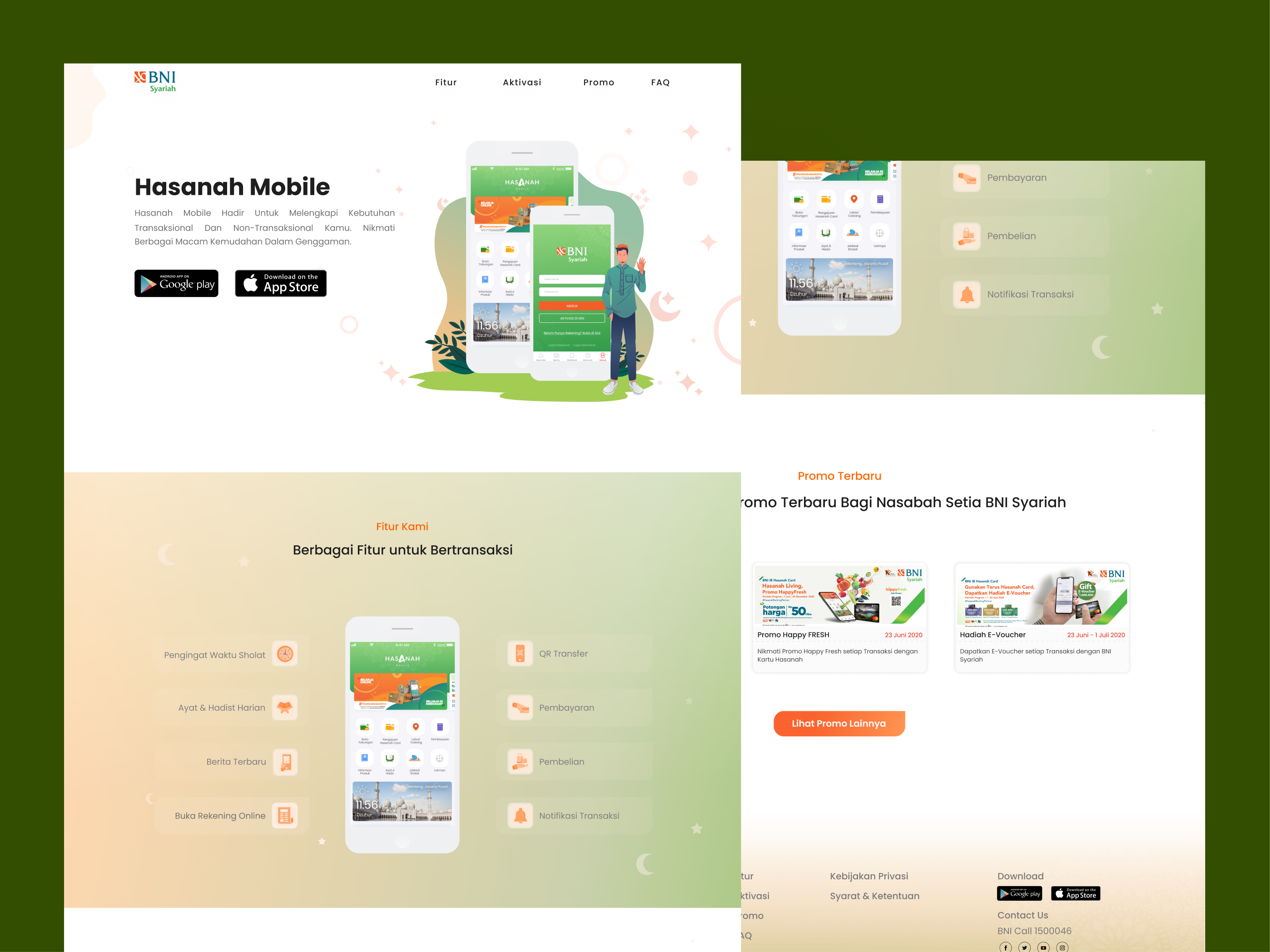 Hasanah Landing Page