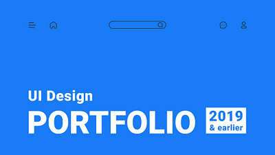 UI Design Portfolio - 2019 & earlier graphic design portfolio ui ui design ux ux design