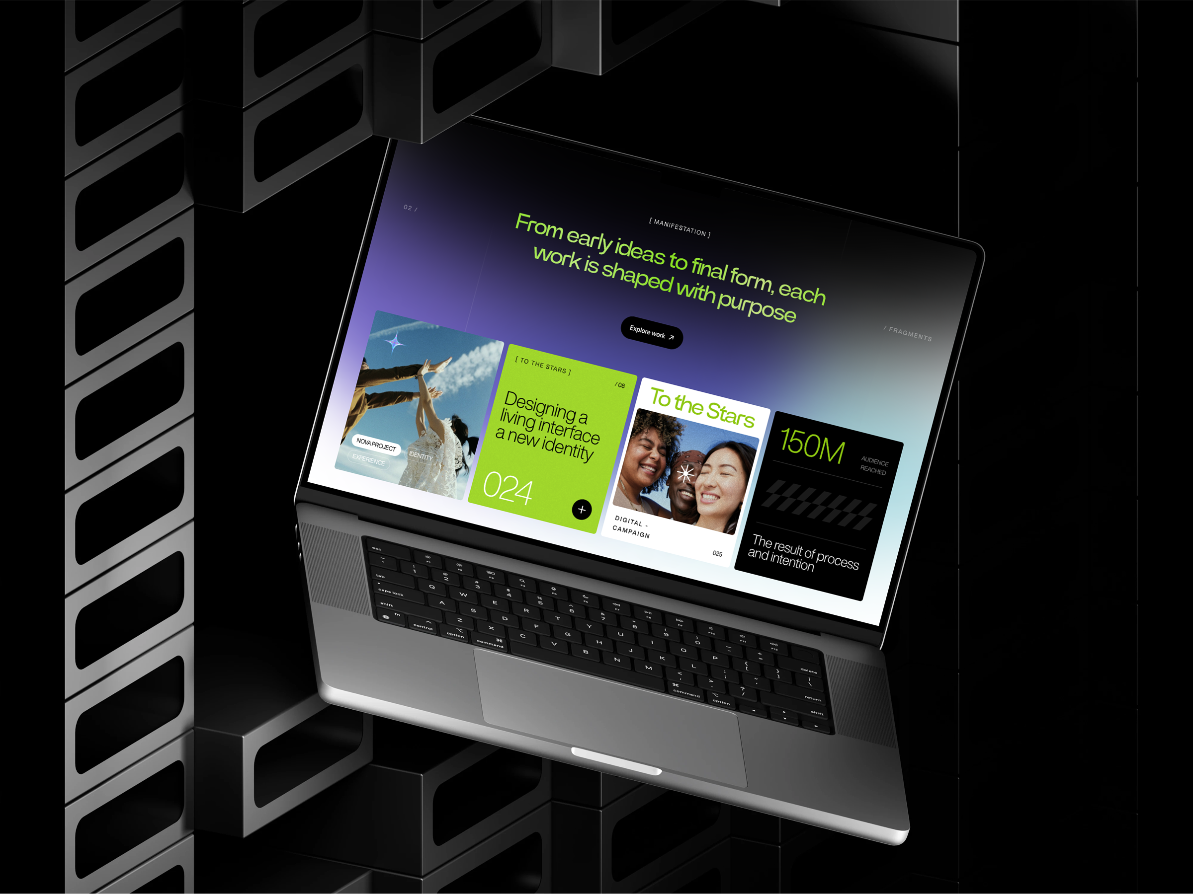 Example of Modern Explorative Website Design