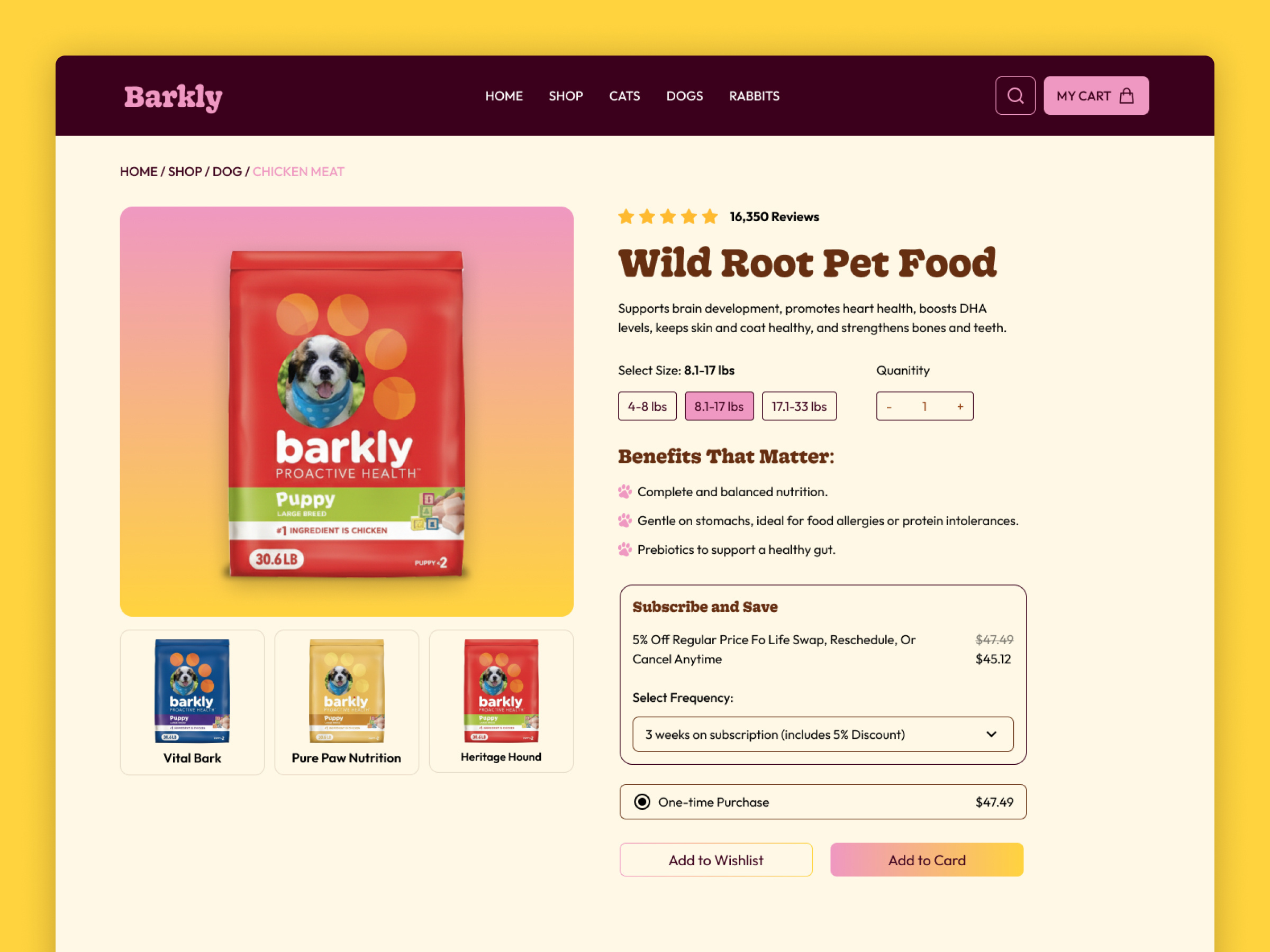 Example of Premium Ecommerce Website Design Figma 