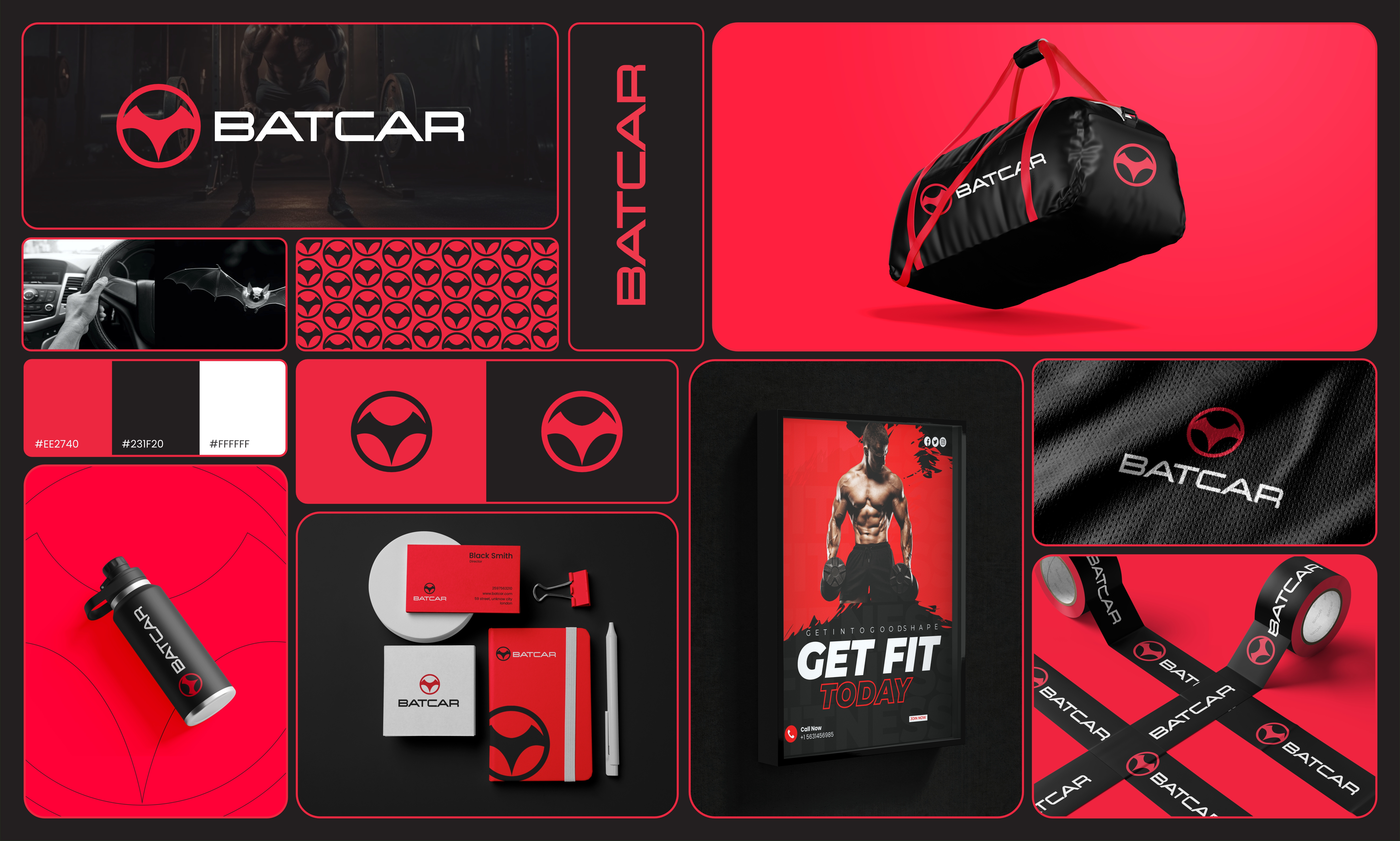 Logo & Brand Guidelines - Madison | USA automotive branding brand guidelines brand identity brand strategy brand system branding creative design fitness branding graphic design gym branding logo design logo inspiration logo mark merchandise design minimal logo modern logo red black branding sports brand typography visual identity