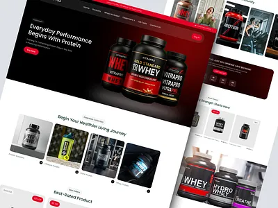Supplement Ecommerce Website cro dtc ecommerce ecommerce website fitness supplements health supplement landing page product design replo shopify shopify design shopify store shopify store design supplement supplement website ui ux web design website