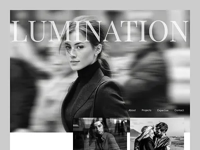 Photography Portfolio Website Tempalte black clean design interface landing page minimal modern modern design photo photography portfolio startup ui ux web design website white
