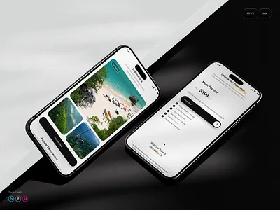 Modern Responsive Travel Website (Mobile View) app appdesign exploration ios landingpage mobile mobileui responsive travel uiux uxdesign webdesign website
