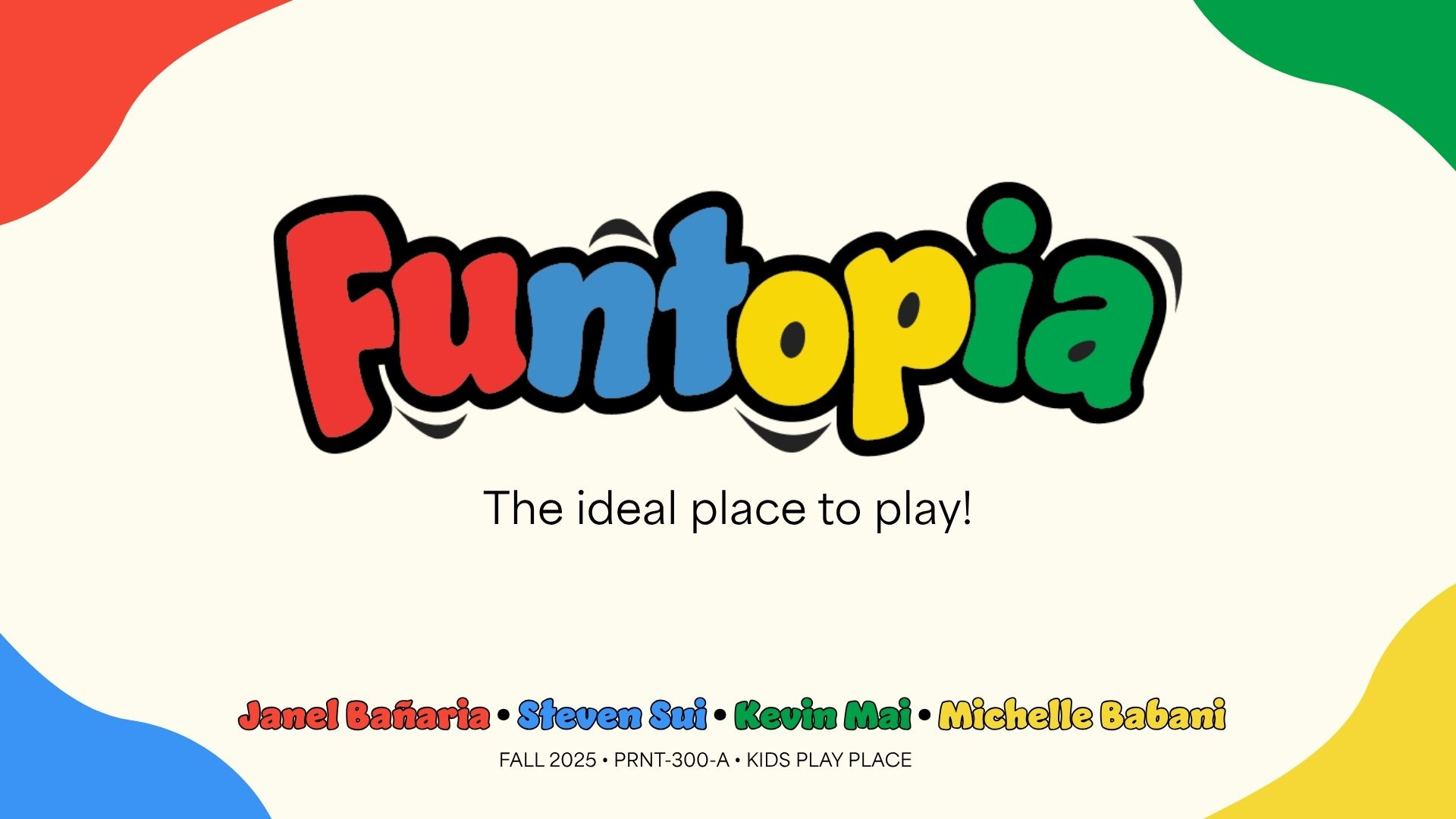 Funtopia - Print Production at SAIT