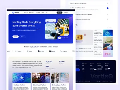 AI Software SaaS Website ai ai saas clean ui dashboard figma landing page modern ui product design saas software ui design uiux ux design web app website design