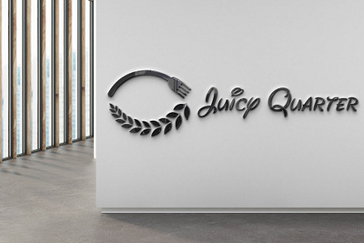 Juicy Quarter Company Logo brand identity logo design