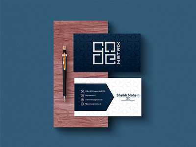 Code Metrix Business Card Design V2 branding design graphic design illustration logo ui ux web design web development wordpress