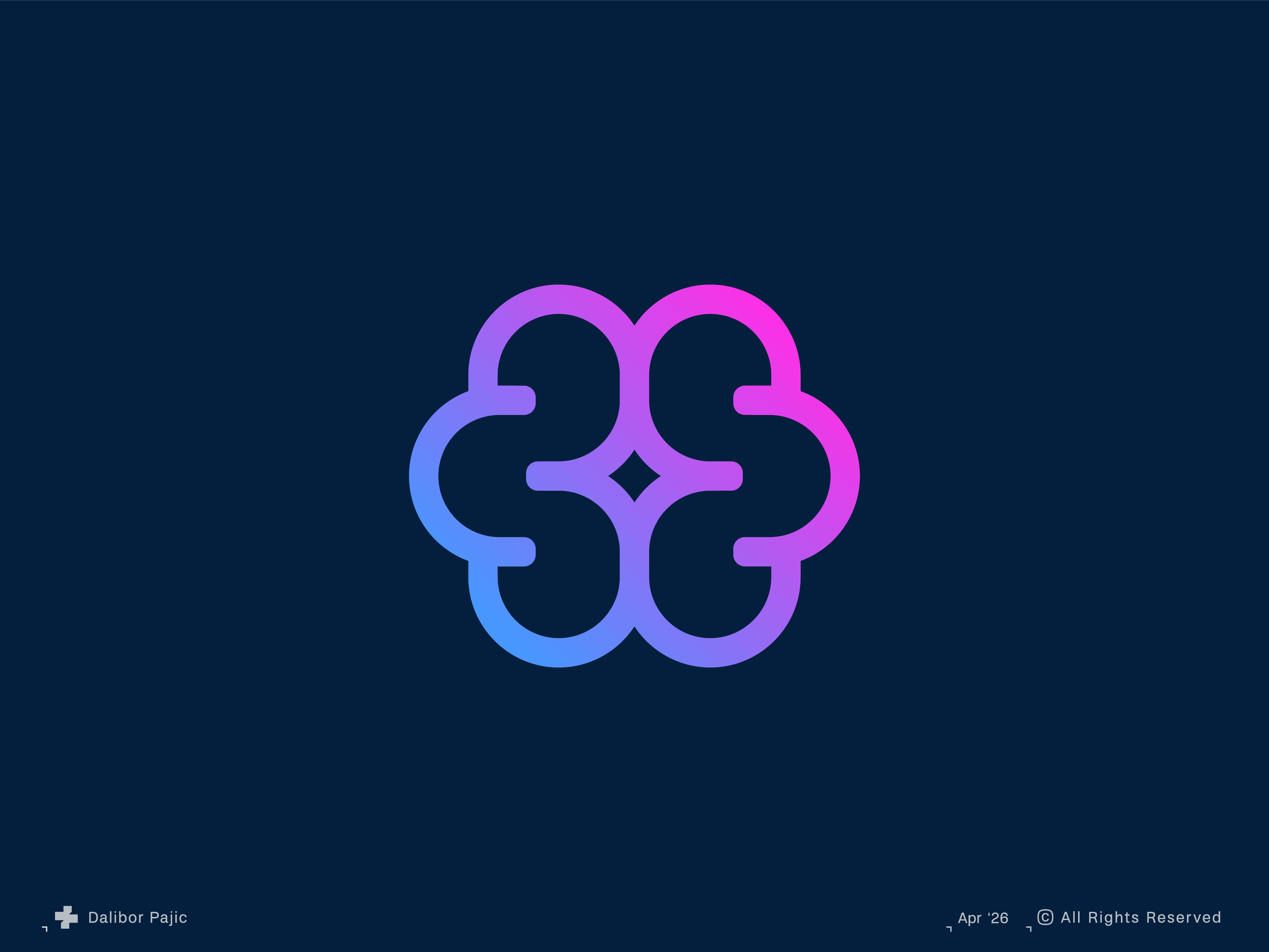 Synaptic logo, brain + spark