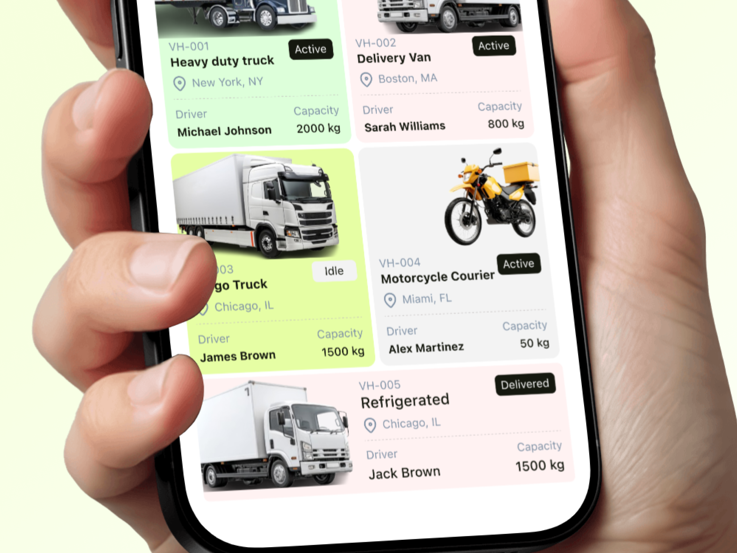 Logistics Delivery Tracking & Fleet Management UI admin dashboard app design clean ui courier app dashboard ui delivery app delivery tracking fleet management fleet tracking logistics logistics ui mobile app ui modern ui product design saas dashboard shipment tracking tracking app transport app ui ux design ux design