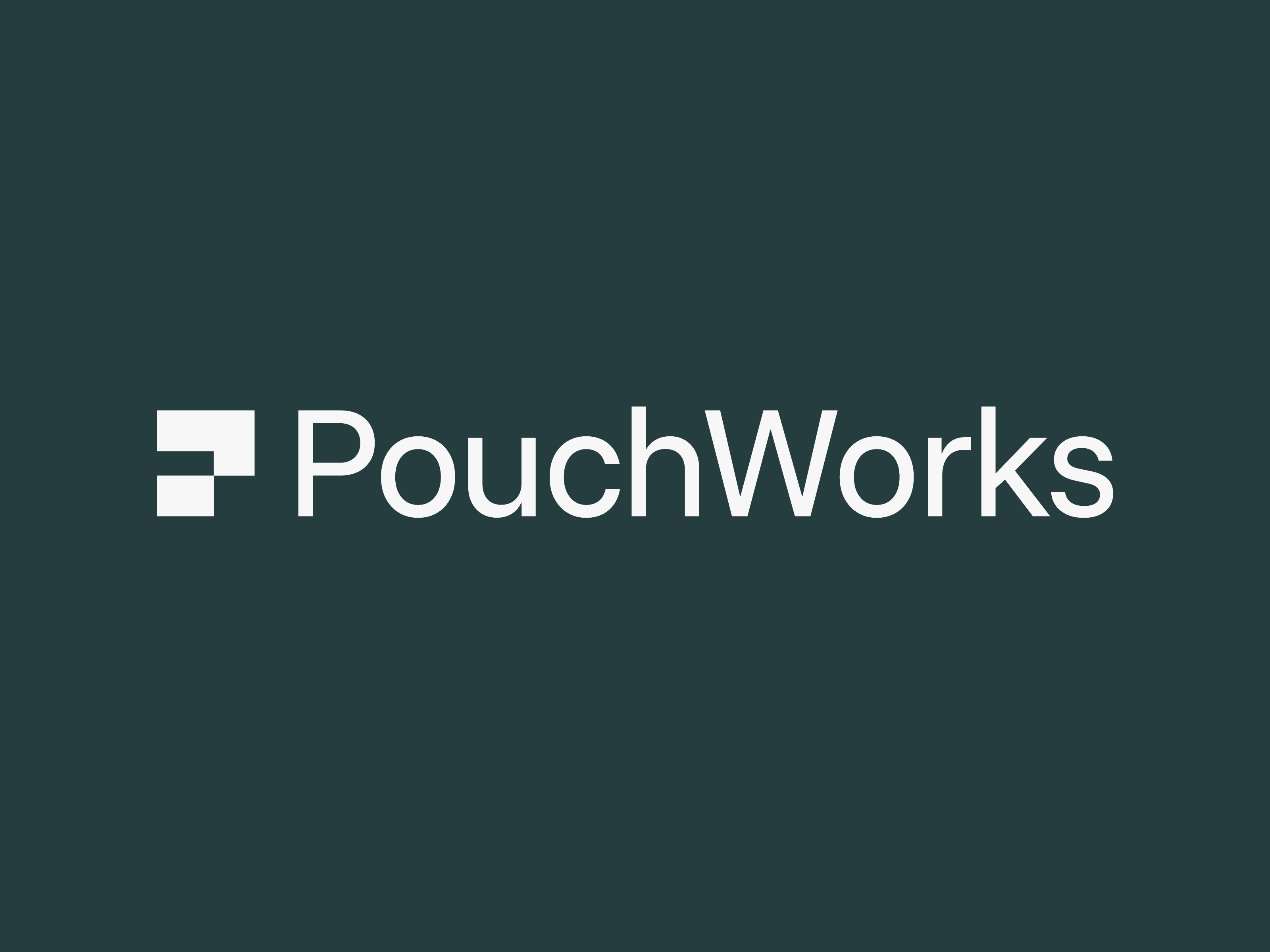 PouchWorks Logo and Visual Identity Design