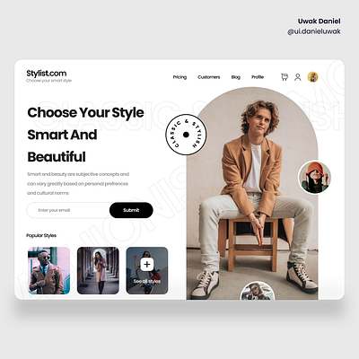 Stylist.com Website User Interface - Web UI app design fashion style ui