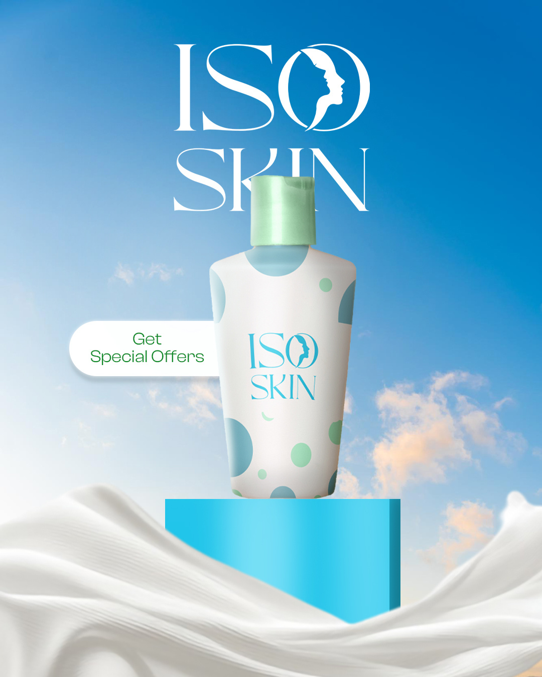 ISO SKIN — Full Brand Identity & 3D Visualization Case Study 🧪 adversting brand design branding illustartion logodesign marketing packingdesign photoshop