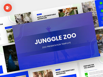 Junggle - Zoo Powerpoint Template annual business clean corporate download google slides keynote pitch pitch deck powerpoint powerpoint template pptx presentation presentation template project report slidemaster slides template web