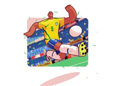 Ronaldo aniated animation brazil character football ronaldo sports