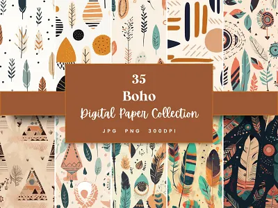 Minimalist Boho Digital Paper bohemian paper boho background boho digital paper boho pattern commercial use digital paper digital texture fall boho minimalist boho minimalist texture printable background scrapbook paper seamless boho