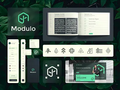 A Complete Identity- Modulo banner design book design brand book brand identity brand manual brand style branding design icon iconic logo iconograhy illustration logo logo animation typography ui ux ui website