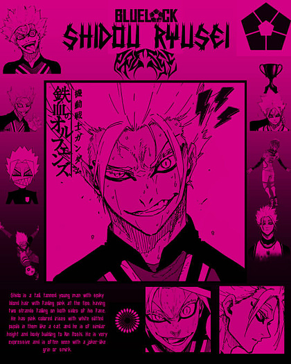 Shidou Ryusei Poster:Blue Lock