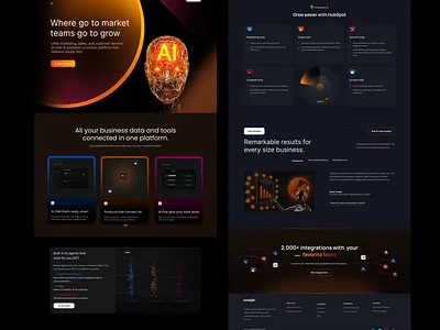 AI Powered B2B SaaS Website Design ai landing page artificial intelligence aı b2b b2b agency b2b market b2b marketing b2b payments b2b platform b2b sales b2b ui b2b website b2b website design btb platform project management saas saas website user interface б2б