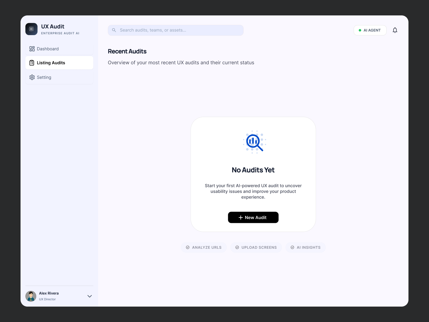 AI UX Audit — Empty State Experience