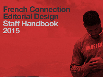 FCUK Staff Handbook 2015 branding editorial design graphic design layout design typography