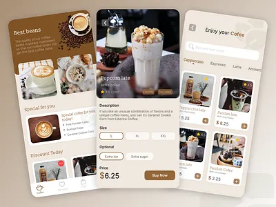 Cofee Shop - Ui Design graphic design illustration ui ux