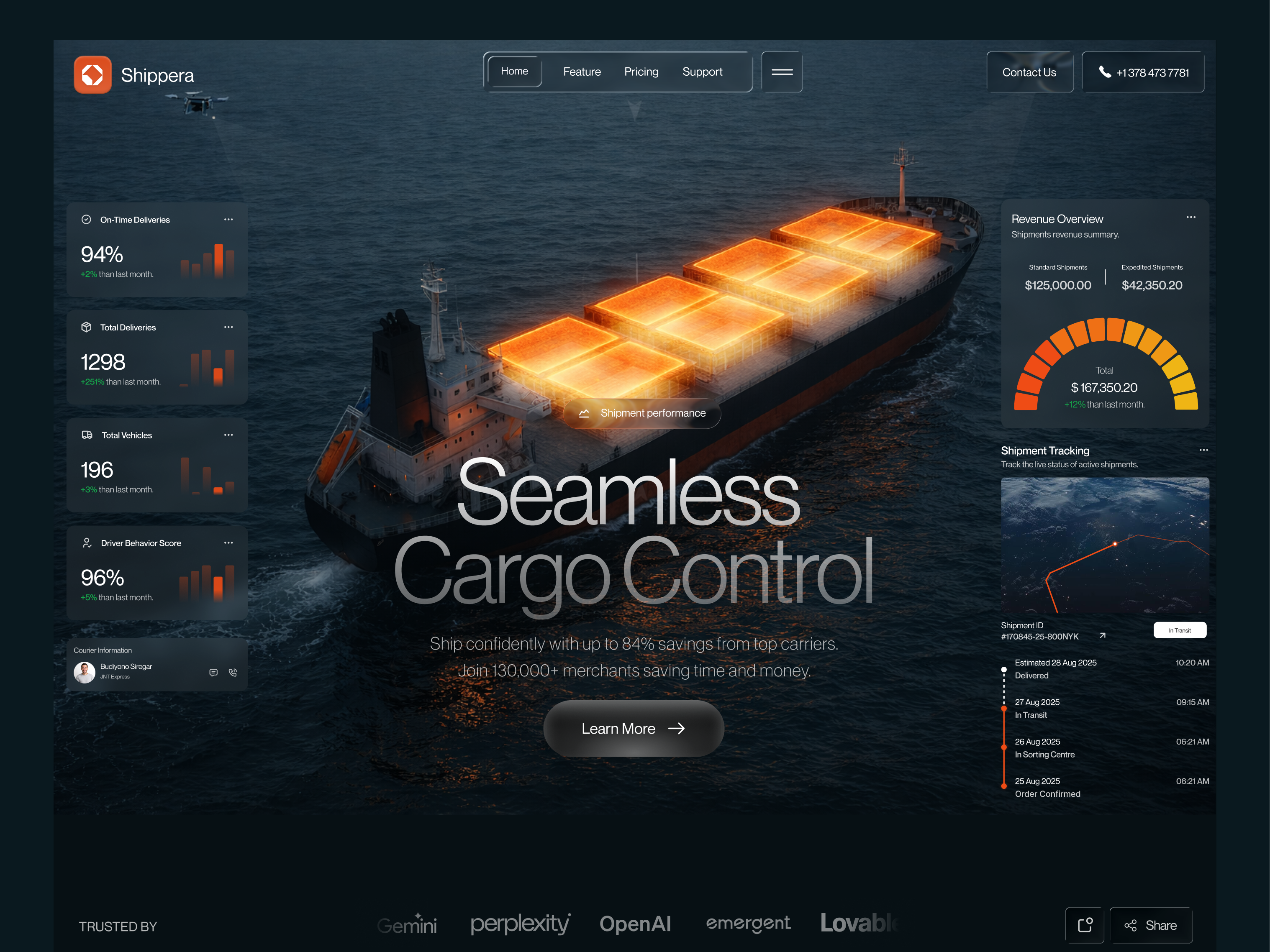 Cargo Tracking Platform. UI/UX Design