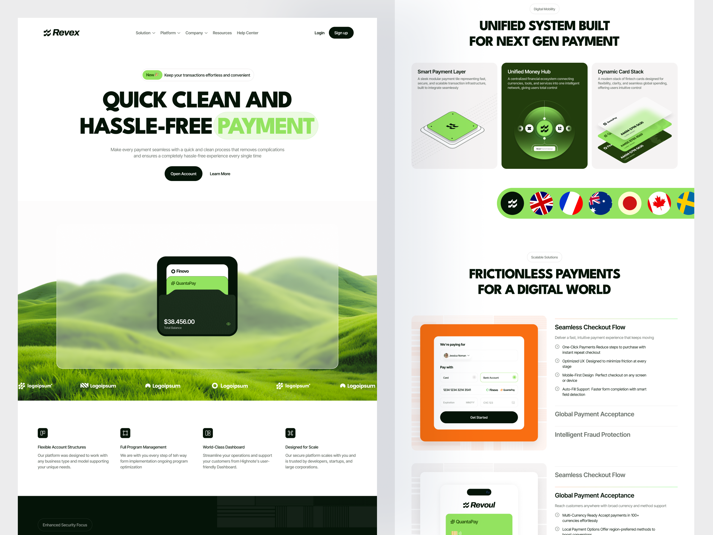 Revex - Fintech Website design finance fintech fintech website framer hr rumen landing page landingpage saas saas design saas website ui ui design ux web web design webflow webflow template website website design