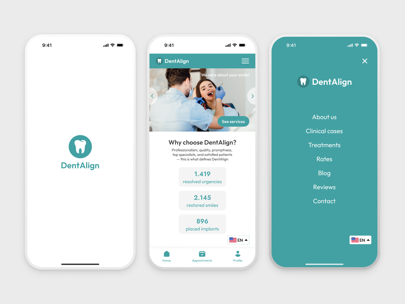 Dental Mobile App Design app app design dental dental app dental mobile design ecommerce interface mobile mobile app mobile design mobile interface onboarding screen product design splash screen ui ui design uiux ux ux design