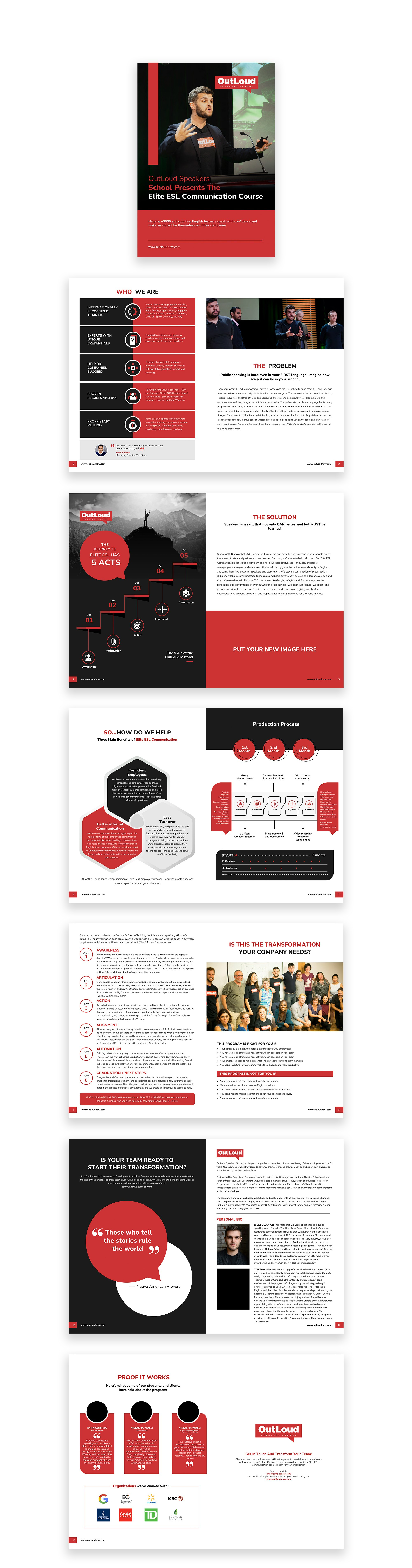 Corporate Brochure Design | Print & Digital Profile brochuredesign companyprofile corporatedesign esldesign graphicdesign languageschool layoutdesign printdesign
