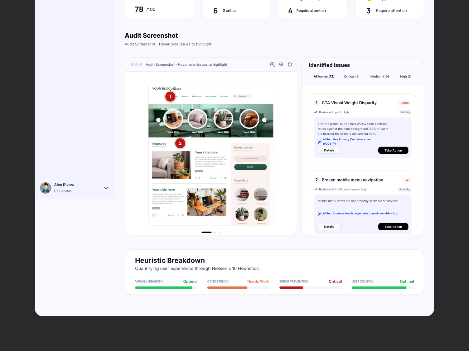AI UX Audit Results - Your AI UX audit is ready