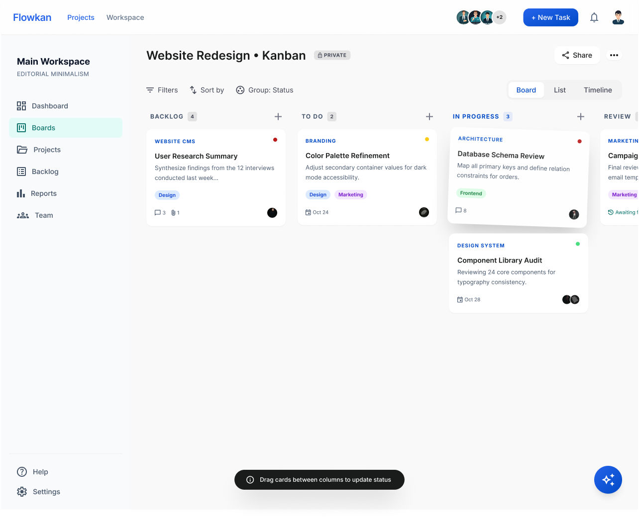 Flowkan - Page for Kanban Tool
