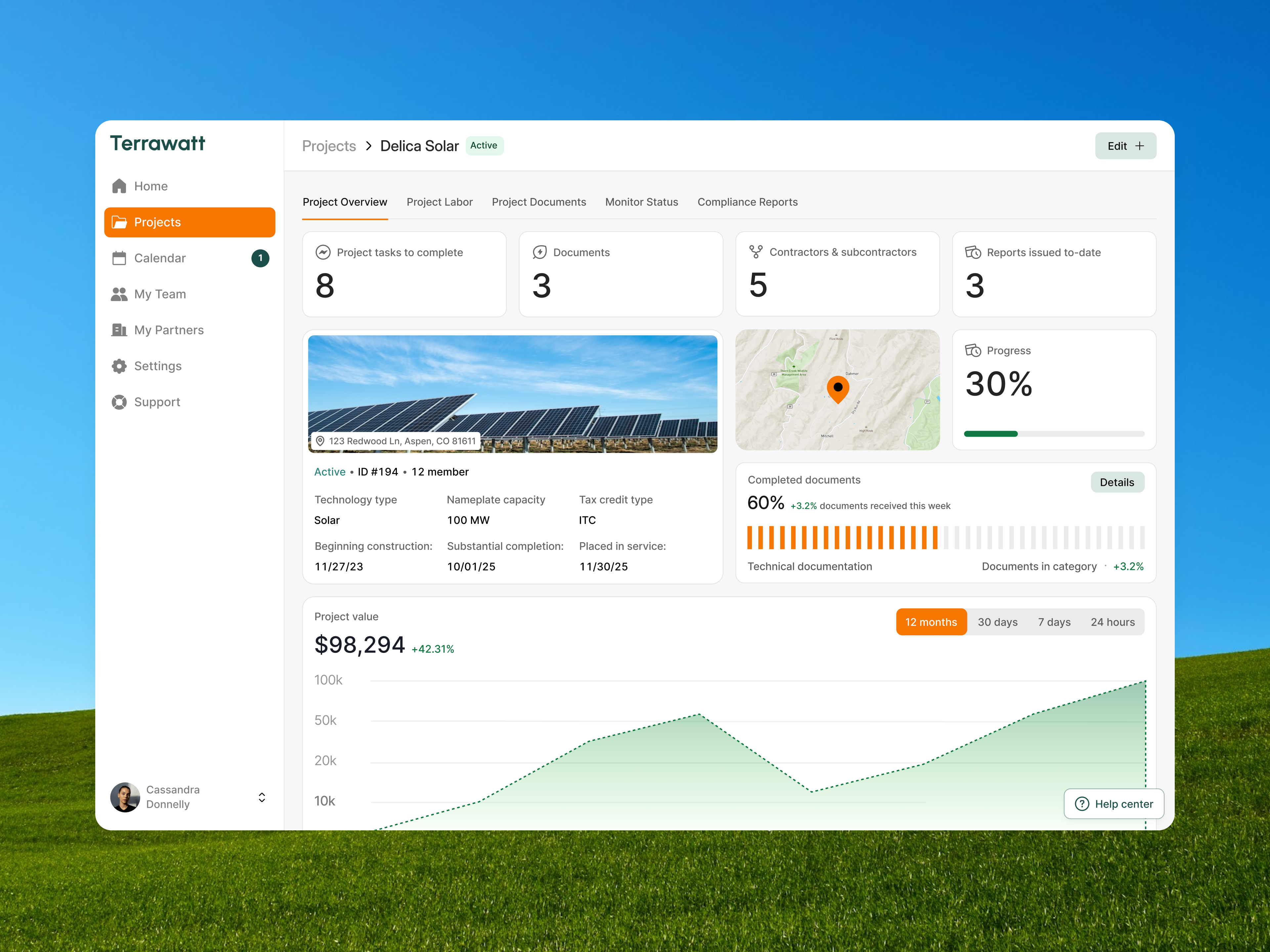 Example of Fin Tech & Saa S Interface Design