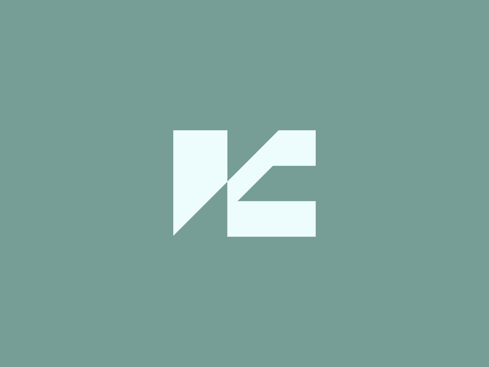 Modern K Letter Logo – Minimal Geometric Monogram