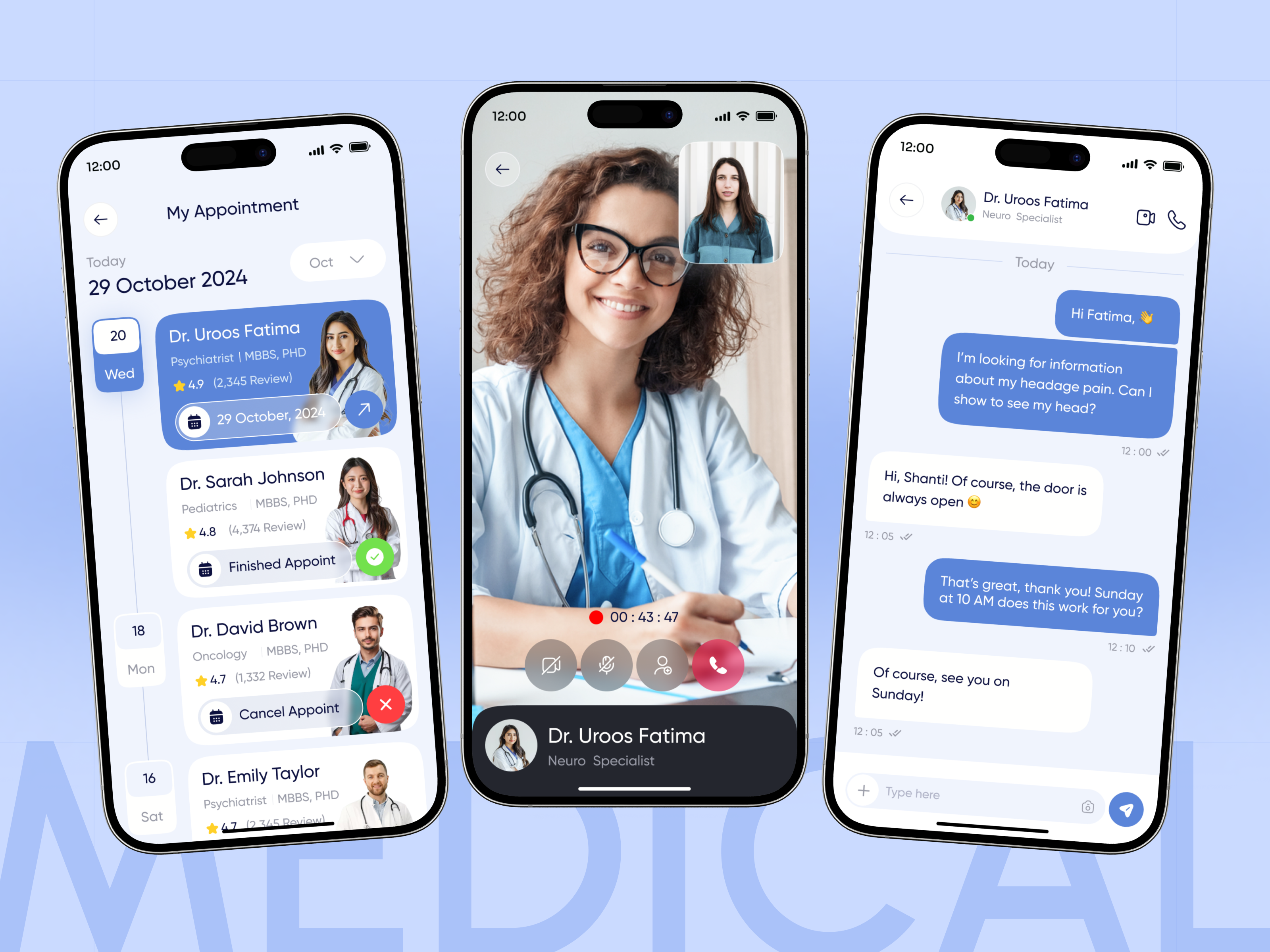 Healthcare Mobile App - Messaging & Video Call