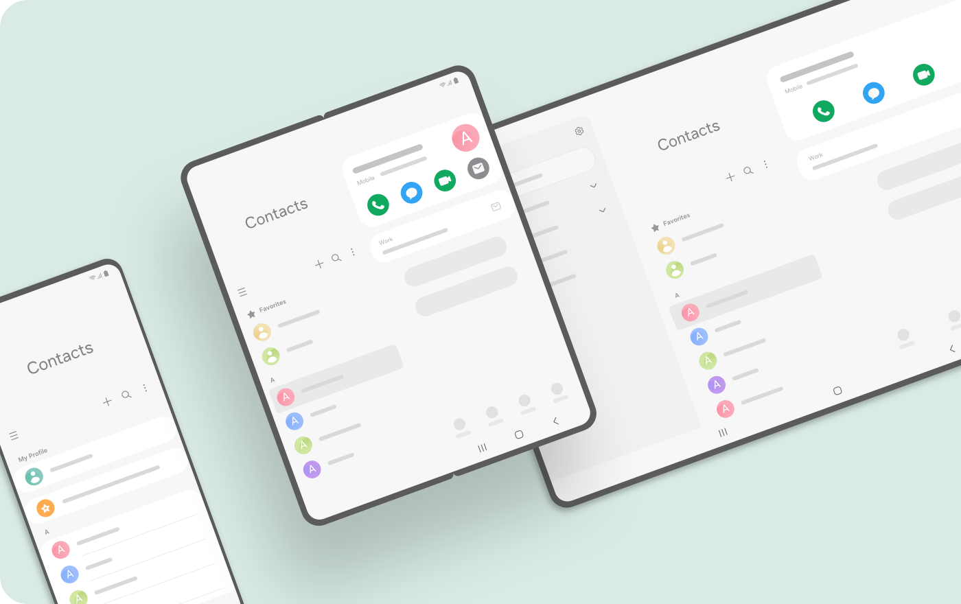 samsung app ui contacts by mohsen on Dribbble