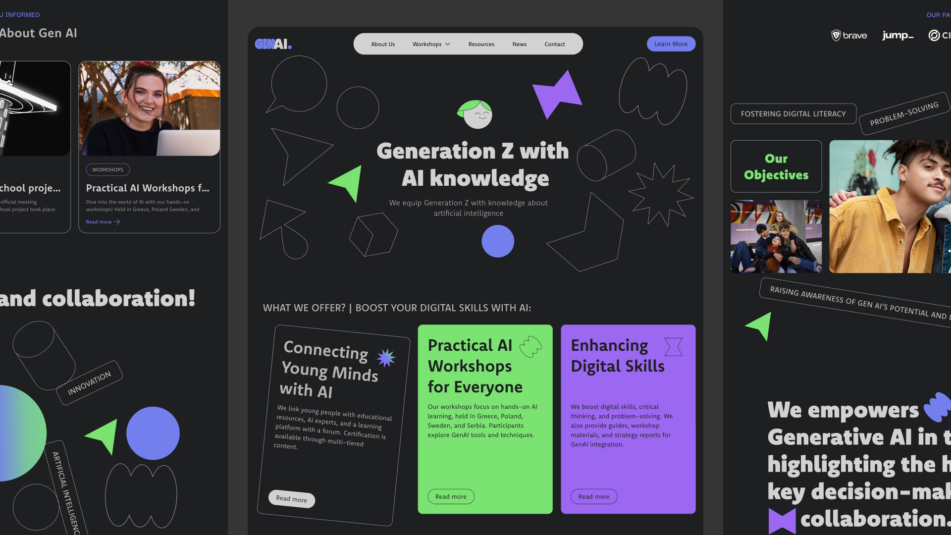 Gen AI Branding — Website Hero